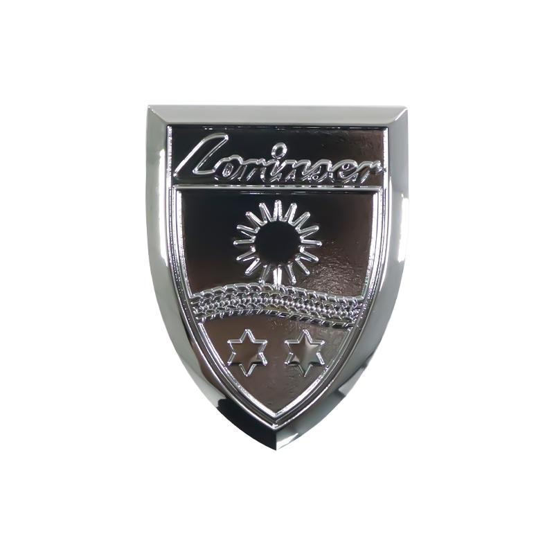 1pc 3D Metal Shield Lorinser Logo Emblem Decal Side Fender Rear Trunk Badge Sticker for Lorinser GLS GLE CLS GT and All Car  Accessories серебряный