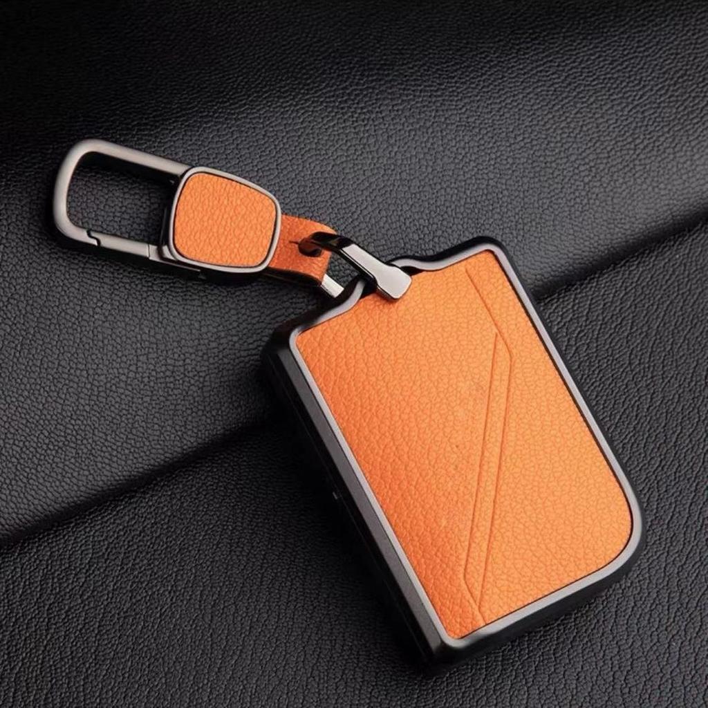 For Lynkco Lynk&Co 05 06 5 6 Lynk Co 05 06 01 1 Auto Accessories Alloy+Leather Car Key Case Keychain Car Accessories