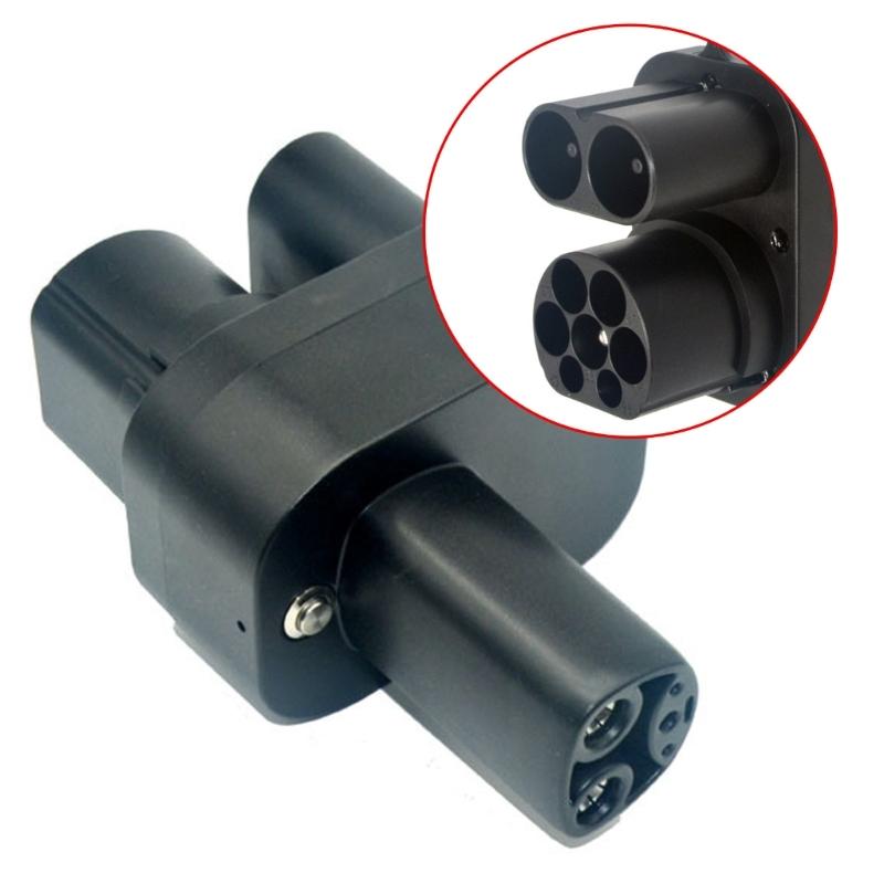 Effizienter CCS2-Adapter Vielseitiger CCS2-Ladeadapter Tragbarer Elektrofahrzeug-Ladegerät-Adapter Einfach zu bedienen für Auto