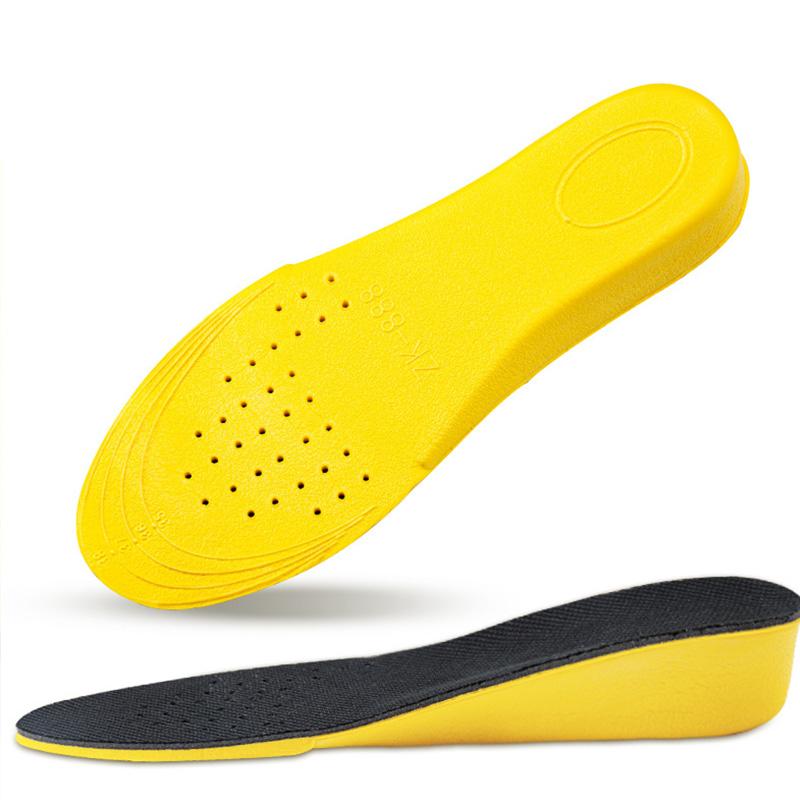 

For Women Men Heel Lift Shoes Sole Pad Breathable Shock Absorption Feet Care Cushion Invisiable Height Increase Insoles 44code