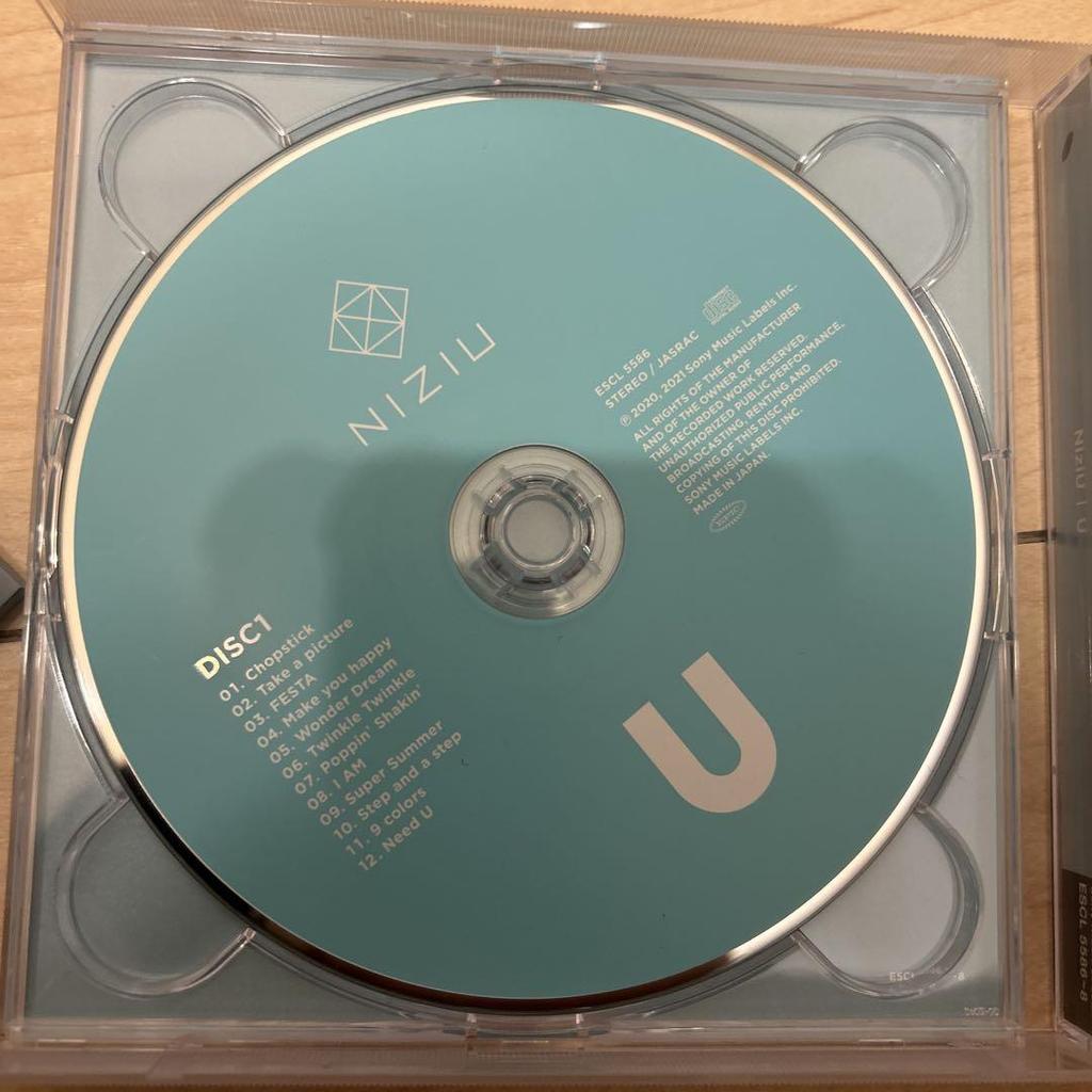 [USED] NiziU Album "U" 2-CD Set with Trading Card