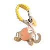 PU Leather Elephant Keychain Flying Wings Bag Charm Trendy Key Chain Holder  Gift Idea