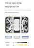 Cross-border Foldable LED Ceiling Fan Light with E27 Base and Four Blades