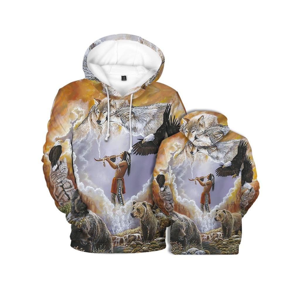 Fashion Men Women Hoodies Autumn Casual Native Americans Pullover Hoodies Fashion Cosplay Sweatshirts Hip Hop Sweatshirt Clothes 9 Colors