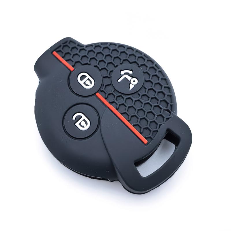 

3/4 Buttons Silicone Car Key Case Cover For Benz Smart 450 City Coupe Cabrio Crossblade Fortwo Roadster K For Benz Brabus 451