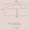Mini Sun Umbrella Pocket Rain Umbrellas Anti UV 6-Folding Parasol Portable Lightweight Women Men Sunshade Umbrella for