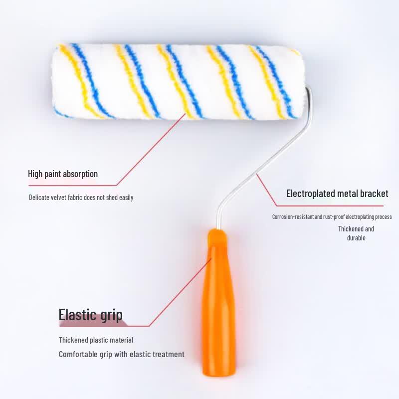 No-Dead-Angle Latex Paint Roller Brush 10-Pack