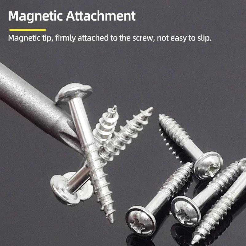 1/4in Inner Cross Three Points Screw Driver Security Tip for Power Drill Precision Y U Shaped Triangle Screwdriver Magnetic Bit