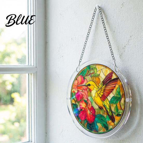 Relaxing Assembly Puzzle Acrylic Jigsaw Suncatcher Colorful Stained Glass Style Sun Catcher Handmade Catcher Kit DIY Puzzles Window Hanging