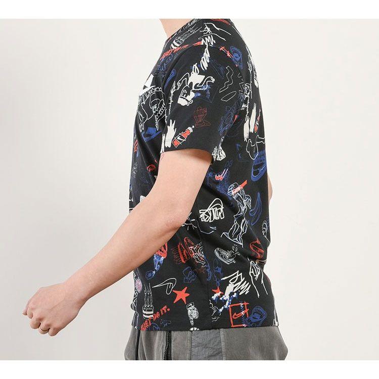 Nike Sport Pack Graffiti Short Sleeve T-Shirt Men Tops Black CK3013-010