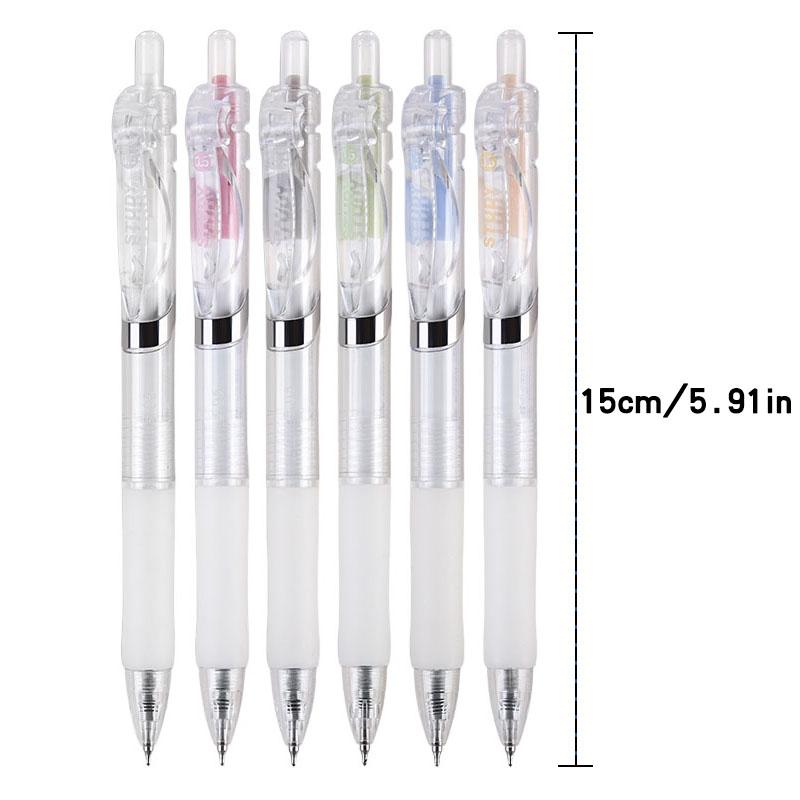 Kemila Push-button Gel Pen with 0.5mm Tip, CS Tip, Quick-drying, Designed for Student Exams, Black Ink