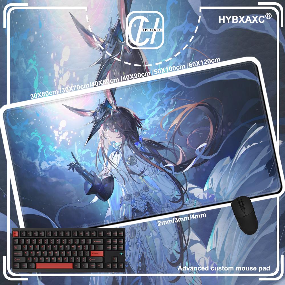Hybxaxc Amiya Mouse Pad Anime Gamer Computer Accessories Desk Mat Arknights Xxl Playmat Gaming Office Deskmat Large Pc Carpet