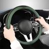 LKWLIKEI Car Steering Wheel Cover, Universal 15 Inch, The Latest Microfiber Leather Breathable Technology Fabric, Non-Slip, Comfortable, Warm In
