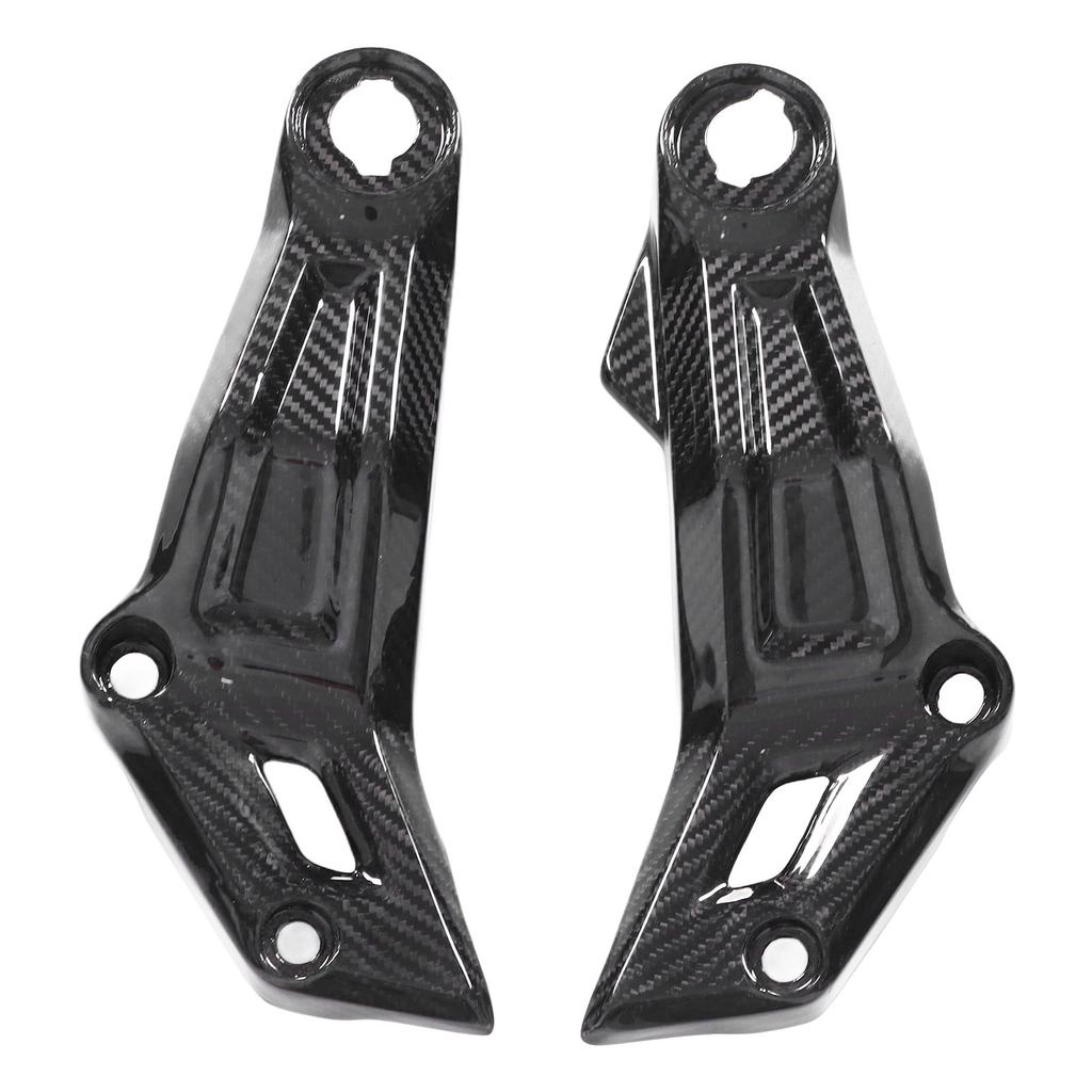 2pcs 3K Carbon Fiber Motorcycle Side Frame Cover Decorative Covers Replacement for MT?07 2013?2016