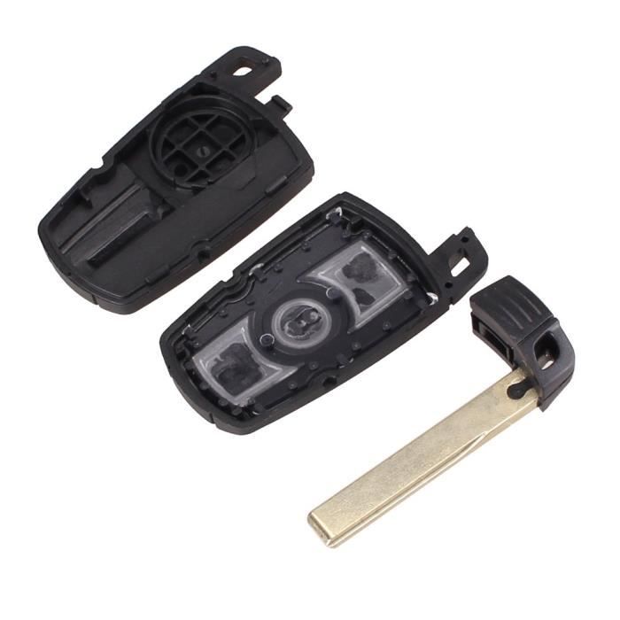 Key Shell for BMW 1 3 5 6 Series M3 M5 X1 X5 X6 Z4 - 3 Buttons - Remote Key Fob with Blade Phonillico®