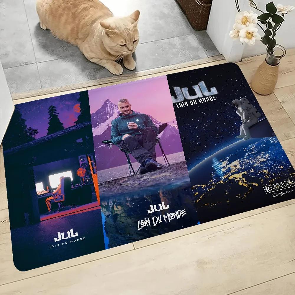 Rapper J-JuL C'est Pas Des Lol Floor Mat Soft Anti-slip Rug for Bathroom Bedroom Stylish Welcome Doormat Machine Washable