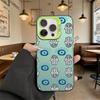 Hamsa Hand and Evil Eye Pattern Shockproof Phone Case for Iphone 16 15 14 13 12 11 Pro Max/Mini Anti-Scratch Premium Hard Cover