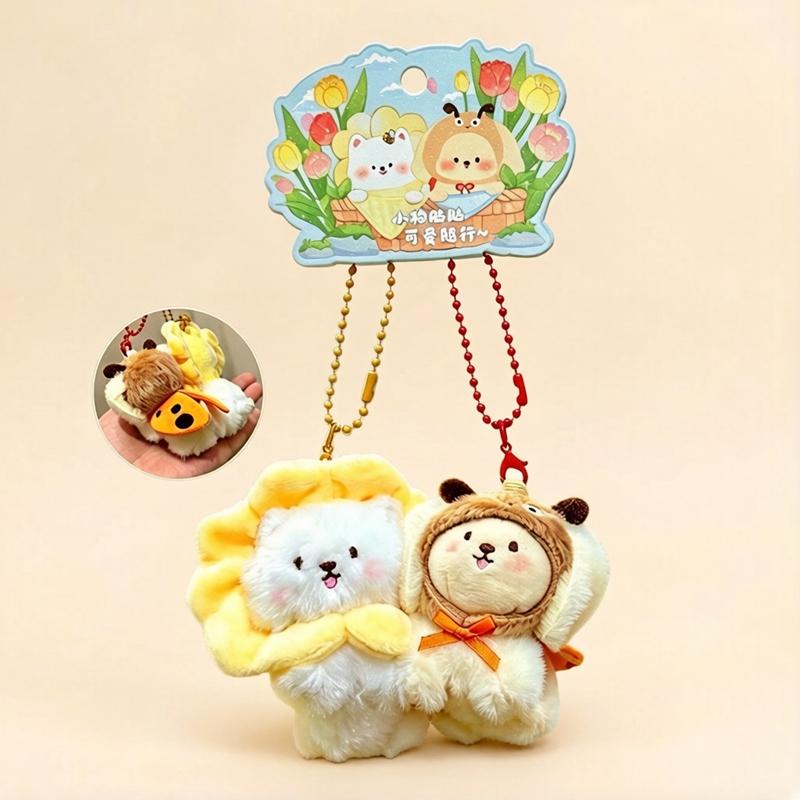 Kawaii Waldtier Plüschtier Niedliche Puppe Anhänger Sammlung Mit Biene Kaninchen Und Schmetterling Für Teenager Zubehör