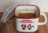 Fuji Emaillierter Monchhichi Miso-Topf, 1,5L, Los geht's! Paradenmuster, MN50AKP
