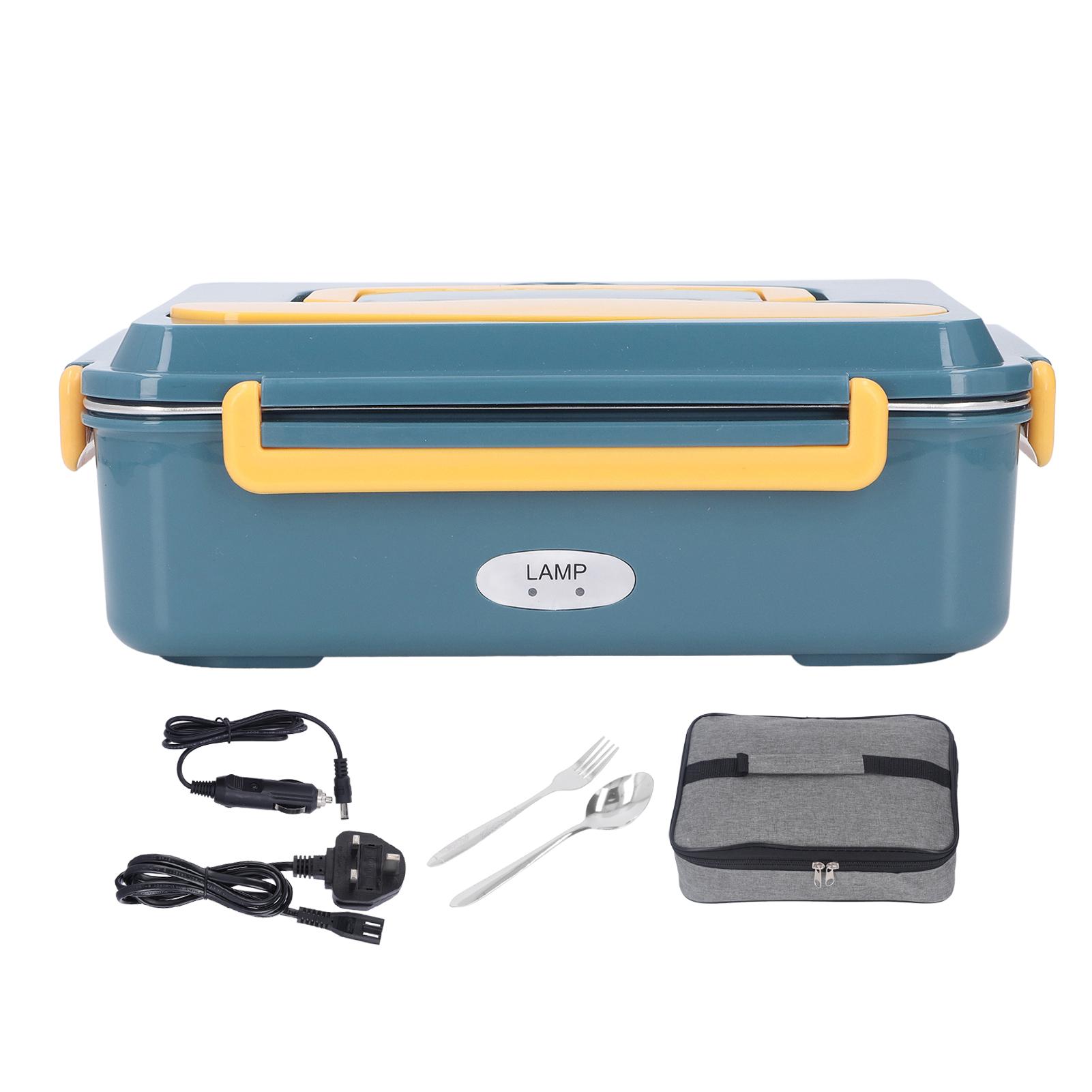 

Электрический ланч-бокс из нержавеющей стали 304, водонепроницаемый, темно-зеленый, герметичный, портативный, для офиса, автомобиля UK Plug 220V