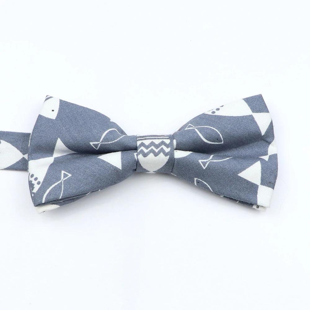 Floral Cotton Bowtie Elephants Whales Flower Pattern Parent Children Family Set Colorful Butterfly Wedding Party Accessory Gifts