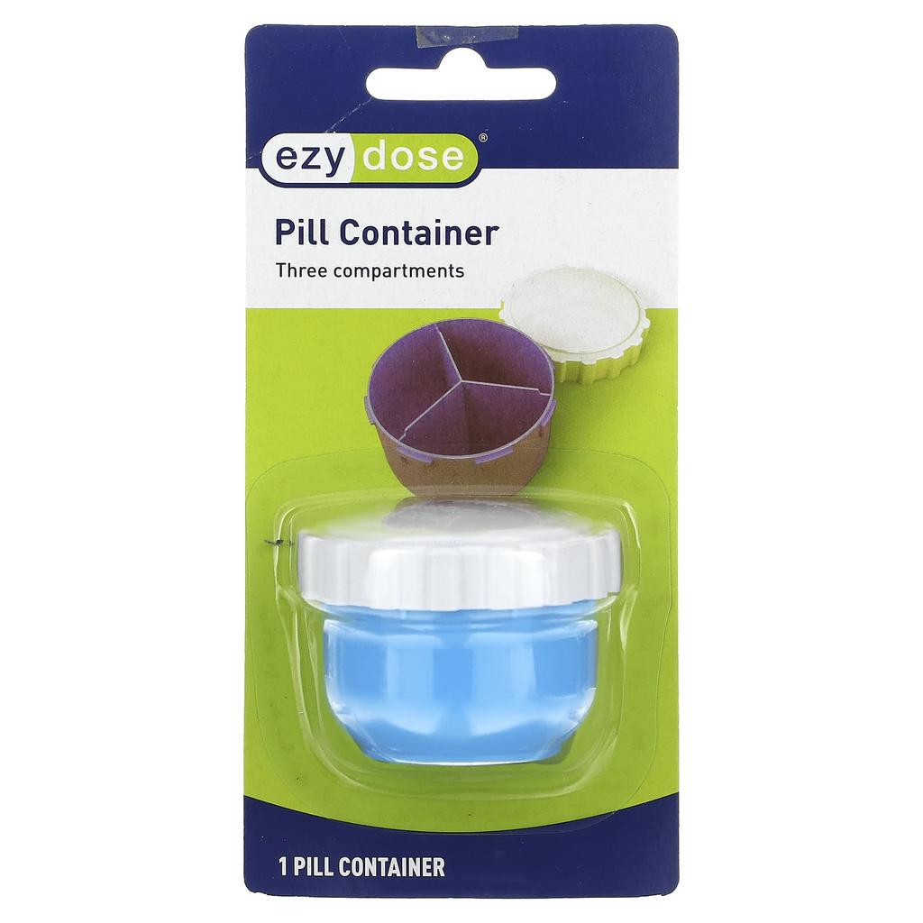 Pill container, 3-count, 1 pc