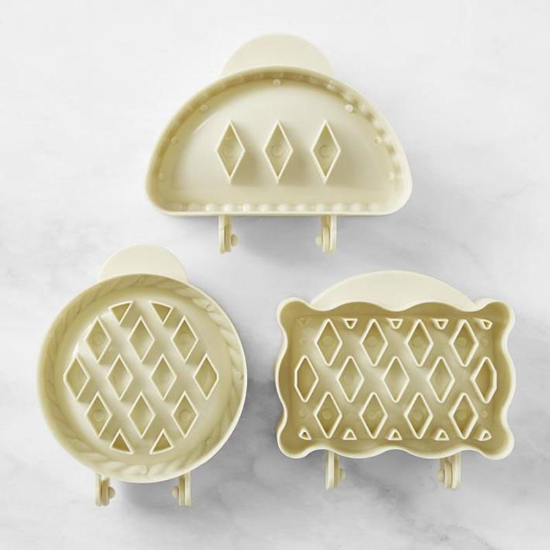 1/3 Pcs Mini Pie Maker Hand Pocket Pies Mold Lattice Pie Top Cutter Dough Pastry Press Empanada Maker For Christmas Baking
