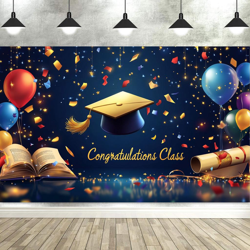 Graduation Decorations Banner Backdrop Party Supplies Photography Backgrounds