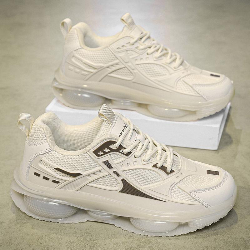 Pantofi bărbați cu pernă de aer pentru absorbția șocurilor toamnă și iarnă 2024 noi la modă versatili platformă sport casual creștere în înălțime pantofi de tată ins