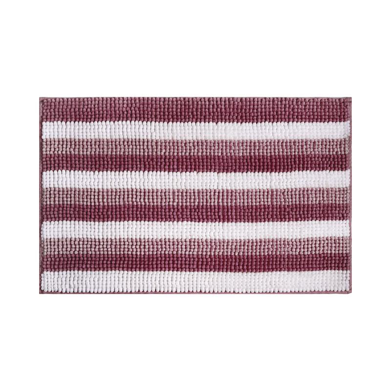Striped Absorbent Bathroom Mat