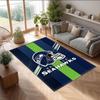 Tappeto in Velluto Cristallo Seattle Seahawks Morbido Anti?Tappetino Antiscivolo Comodo per Casa Soggiorno Camera da Letto Tappeto Decorativo