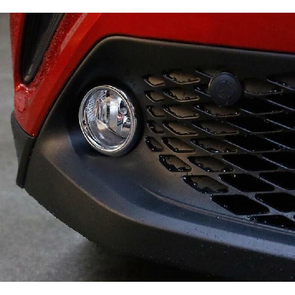 For Toyota CHR CH-R 2018-2022 Chrome Front Fog Light Eyelid Molding Ring Trim 2X