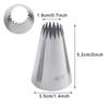 1 pz Set di punte per decorare torte, punte per decorare torte a forma di stella russa, punte per decorare cupcake, biscotti, glassa, pasticceria #5ft#7ft#8ft#9ft