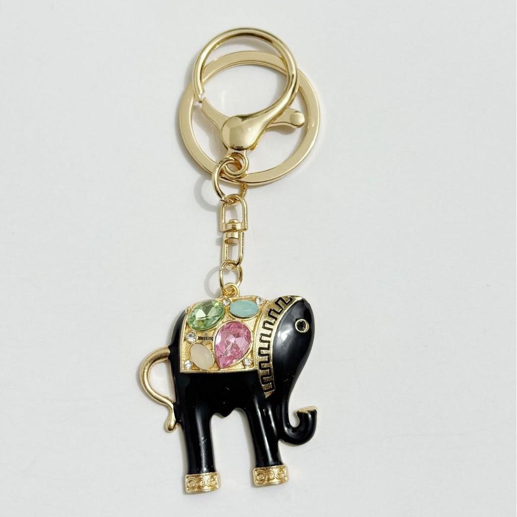 Kristall Strass Elefant Schlüsselanhänger: Süßer Taschenanhänger & Autozubehör Geschenk für Frauen