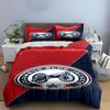 "Columbus Blue Jackets Cannon Logo Design" Print Bedding Set Duvet Cover Pillowcases (1* Duvet Cover 2* Pillowcases Do Not Include Comforter)