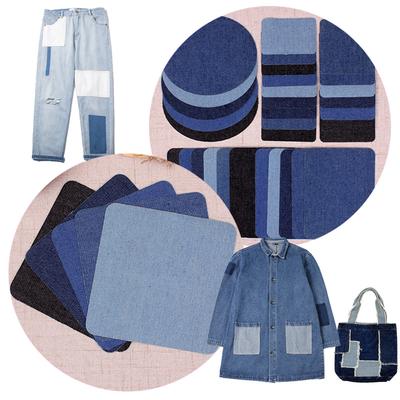 5PCS/10PCS Tasche Eisen Auf Aufkleber Klebrige Eisen Jeans Kleidung Denim Patches Ausbessern DIY Waschbar