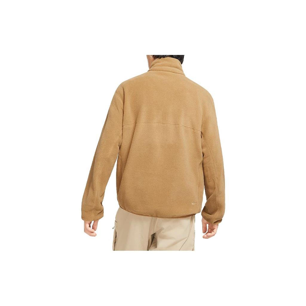 Nike Pánská fleecová bunda ACG Polartec Wolf Tree na zip svrchní oblečení hnědá CV0652-216