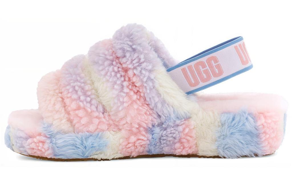 UGG Fluff Yeah Slide Cali Collage Women's 1120070-PSTR