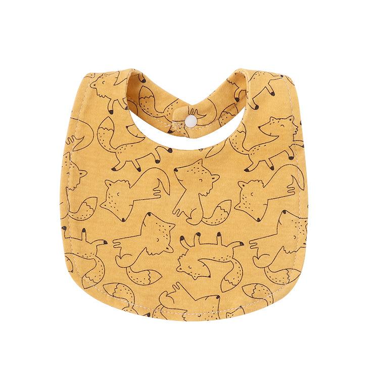 Newborn Baby Bibs Pure Cotton Double Layer Drool Bibs High Absorbency Burp Cloths For Infants Toddlers Soft Skin Friendly