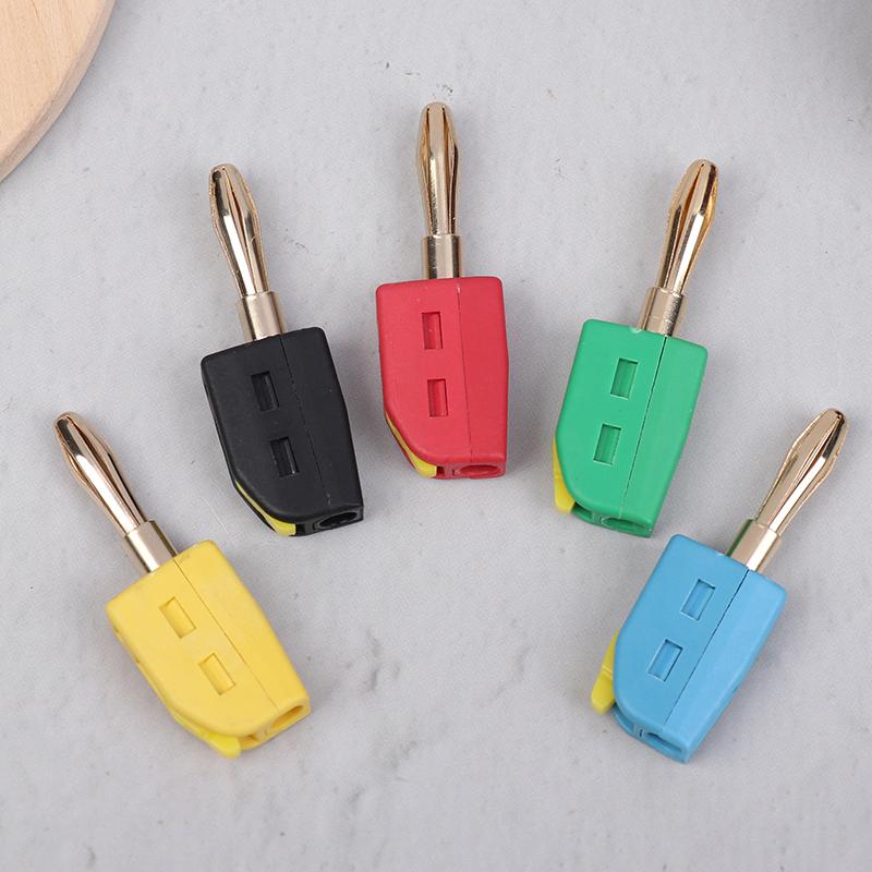 P10064 5 шт. 4 мм Банановый штекер Высокоточный Быстроразъемный Позолоченный Банановый разъем 32А Электрический тест