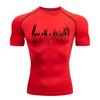 Compressed Long Sleeved Shirt, Black Fitness T-shirt, Men's Muscle Quick Drying Fitness Clothing, Sun Protection Sports, Close Fitting