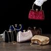 Wholesale Factory Directly Sale Womans Wedding Party Clutch Bags Elegant Small Gift Velvet Night Handbags Navy Blue Hand Bag Sac