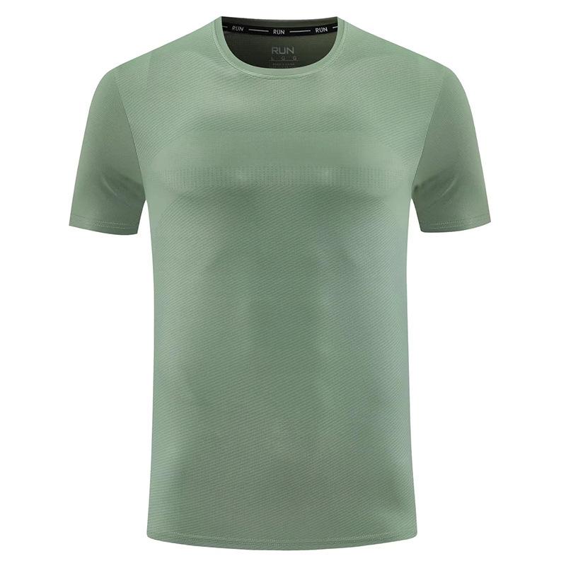 Sommer Laufshirt kurzärmelig Herren Sport Schweißabsorbierend Schnelltrocknend Atmungsaktiv Halbarm Locker Oberteil Fitness Trainingskleidung T-Shirt