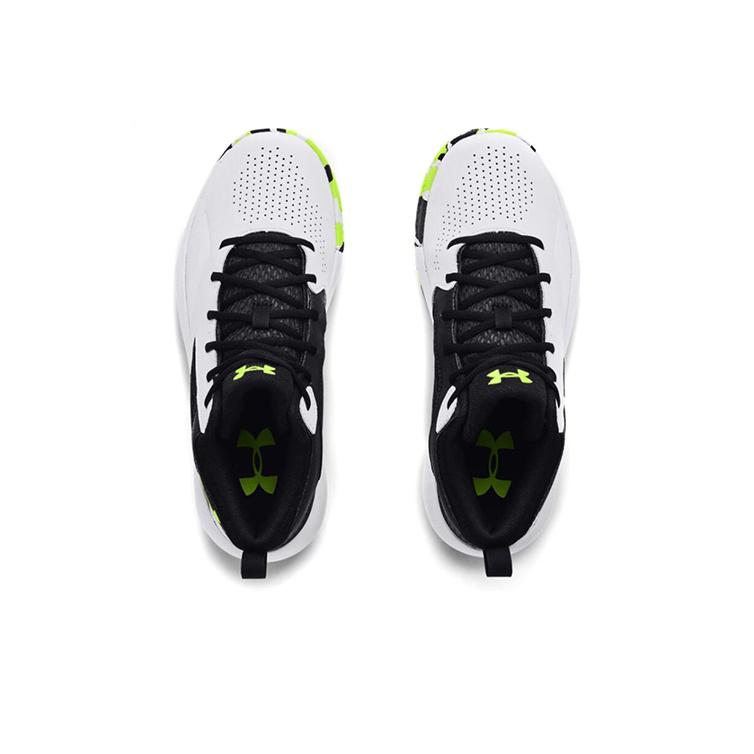 Under Armour Lockdown 5 Bianco Nero Uomo Sneakers 3023949-102
