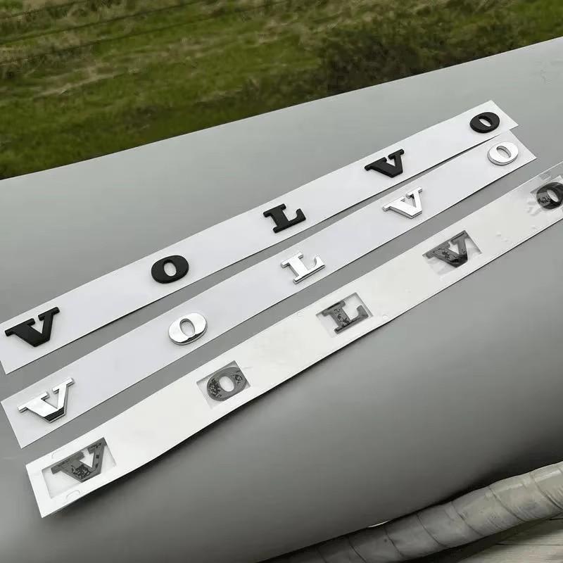 3D Metal Logo Stickers Car Trunk Emblem Badge Decal Accessories For Volvo XC90 V90 V60 XC60 V40 EC40 EX40 S80 S60 S90 C40 XC40 V
