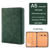 Zippered Binder Notebook - Creative Simple Business Design, Faux Leather Meeting Minutes Book, Available in A5, B5, A6 Sizes.