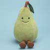 Fun Fruit Doll Series Cute Apple Pear Bull Horn Bun Sun Soft Plush Toy Comfort Cloth Doll Room Decoration Desktop Ornaments Gift