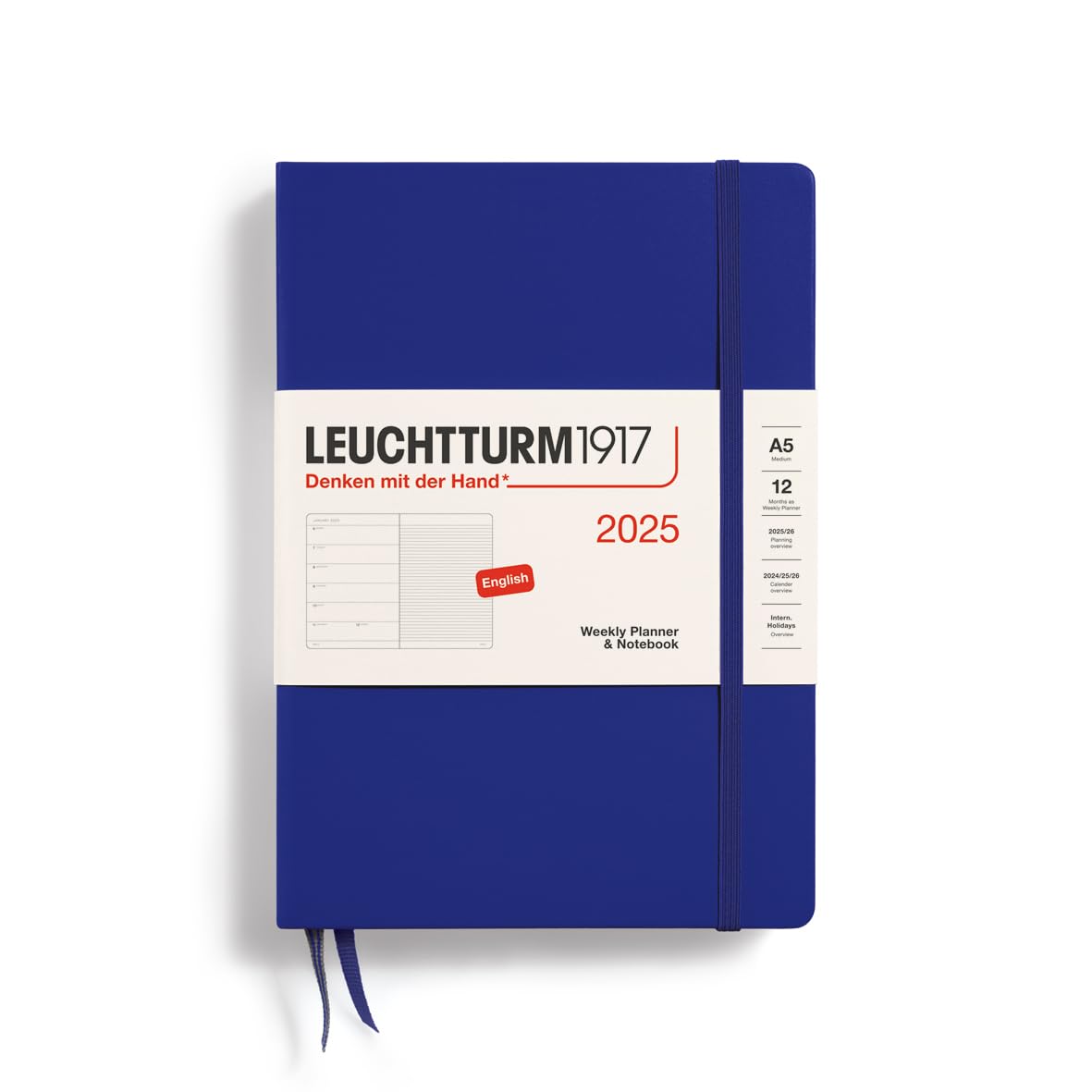

Leuchtturm 2025 Planner, January Start, A5, Weekly Ink, 370744, Official Import