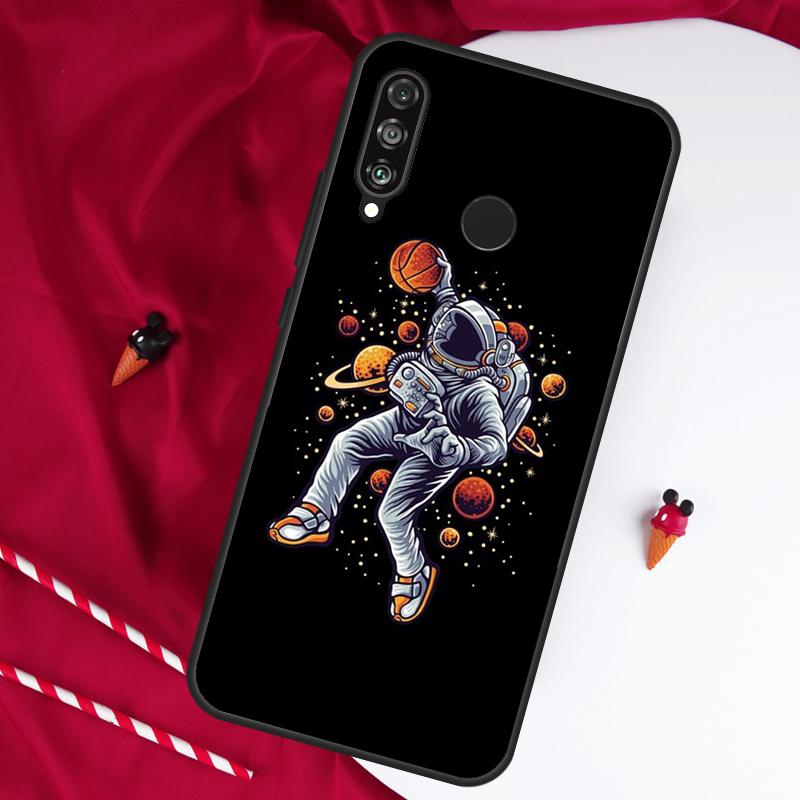 Astronaut Weltraum Dunk Für Huawei Nova Y61 Y91 Y90 Y70 Y60 Y72 12s 12i 11i 7i 8i 9 10 SE P60 Pro P30 P40 Lite Hülle