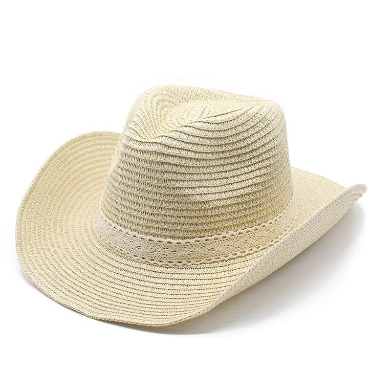 Ethnic Style Jazz Hat Summer Men And Women Boutique Straw Hat Sunshade Casual Beach Hat Retro Top Hat
